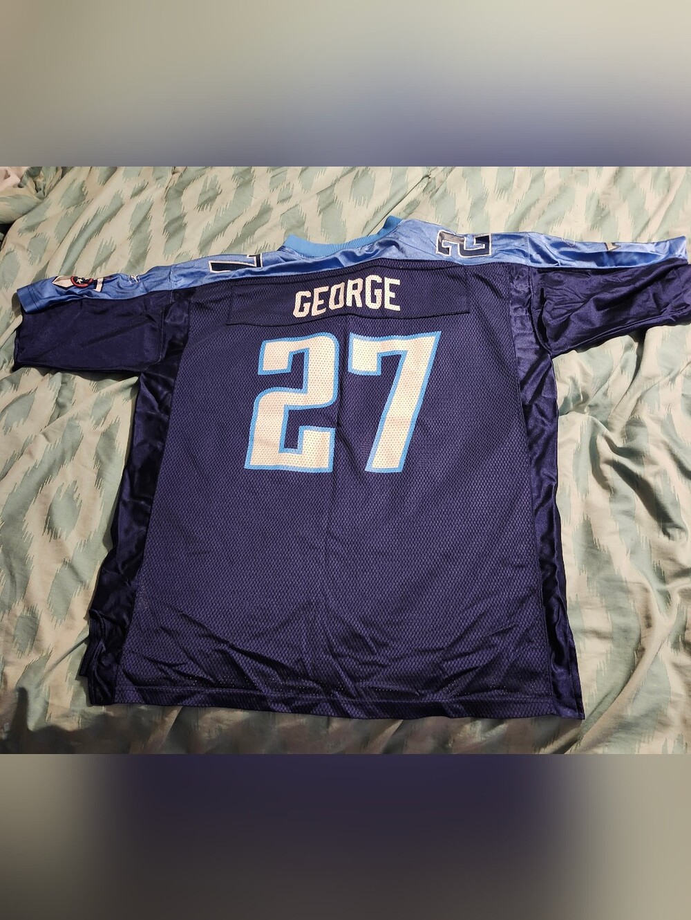 Vintage‎ REEBOK Tennessee Titans Eddie George NFL Jersey Men’s Size XL
